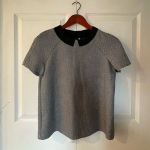 Zara Trafaluc houndstooth blouse XS